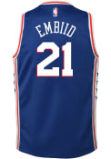 Joel Embiid Philadelphia 76ers Youth Nike Icon Basketball Jersey - Blue