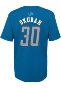 Jeff Okudah Detroit Lions Youth Player T-Shirt - Blue