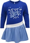 Kansas City Royals Baby Girls Diamond Dress - Blue