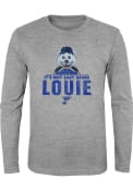 Louie St Louis Blues Youth Outer Stuff Its Not Easy Being Louie T-Shirt - Grey
