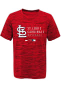 St Louis Cardinals Youth Nike Velocity Practice T-Shirt - Red