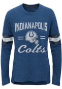 Indianapolis Colts Girls Team Captain Long Sleeve T-shirt - Blue