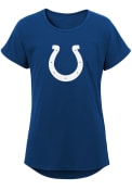 Indianapolis Colts Girls Primary Logo Dolman T-Shirt - Blue