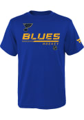 St Louis Blues Youth Authentic Pro T-Shirt - Blue