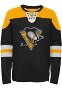 Pittsburgh Penguins Youth Goaltender Crew Sweatshirt - Black