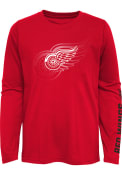Detroit Red Wings Youth Stop The Clock T-Shirt - Red