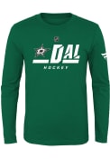 Dallas Stars Boys Authentic Pro 2 T-Shirt - Kelly Green