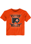 Philadelphia Flyers Toddler Orange Classic Sticks T-Shirt