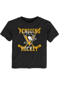 Pittsburgh Penguins Toddler Black Classic Sticks T-Shirt