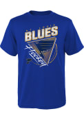 St Louis Blues Youth Angled Attitude T-Shirt - Blue