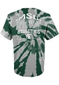 Michigan State Spartans Youth Pennant Tie Dye T-Shirt - Green