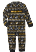 Missouri Tigers Baby Ugly Sweater One Piece Pajamas - Black