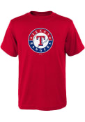 Texas Rangers Youth Primary Logo T-Shirt - Red