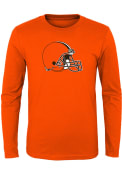 Cleveland Browns Boys Primary Logo T-Shirt - Orange