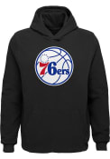 Philadelphia 76ers Youth Swoop Logo Hooded Sweatshirt - Black
