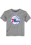 Philadelphia 76ers Toddler Swoop Logo T-Shirt - Grey