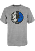 Dallas Mavericks Youth Circle Ball T-Shirt - Grey