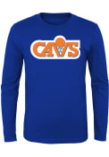 Cleveland Cavaliers Youth Throwback Logo T-Shirt - Blue