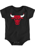 Chicago Bulls Baby Primary Logo One Piece - Black