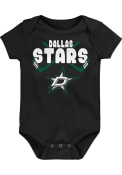 Dallas Stars Baby Crossed in Front One Piece - Black
