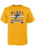 St Louis Blues Youth Super Stripe T-Shirt - Gold