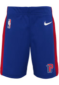 Detroit Pistons Boys Nike Icon Replica Shorts - Blue