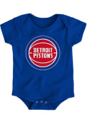 Detroit Pistons Baby Primary Logo One Piece - Blue