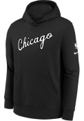 Chicago Bulls Youth Nike Team Mixtape Hooded Sweatshirt - Black