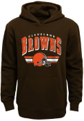 Cleveland Browns Boys MVP Hooded Sweatshirt - Brown