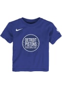 Detroit Pistons Boys Nike Mixtape Logo T-Shirt - Blue
