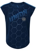 Philadelphia Union Girls Align Fashion T-Shirt - Navy Blue