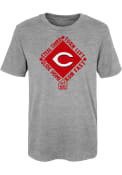 Cincinnati Reds Boys Hit and Run T-Shirt - Grey