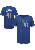 Dirk Nowitzki Dallas Mavericks Youth Icon NN T-Shirt - Blue