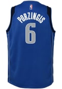 Kristaps Porzingis Dallas Mavericks Youth Nike Icon Basketball Jersey - Blue