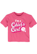 Kansas City Chiefs Infant Girls Team Girl T-Shirt - Pink