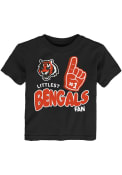 Cincinnati Bengals Toddler Littlest Fan T-Shirt - Black