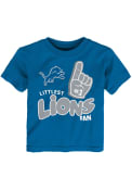 Detroit Lions Toddler Littlest Fan T-Shirt - Blue