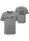 Yoan Moncada Chicago White Sox Youth City Name and Number T-Shirt - Grey