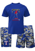 Texas Rangers Toddler Major Top and Bottom - Blue