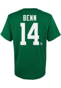 Jamie Benn Dallas Stars Toddler Outer Stuff Flat Name and Number T-Shirt - Kelly Green