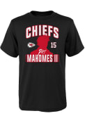 Patrick Mahomes Kansas City Chiefs Boys Outer Stuff Profile Name and Number T-Shirt - Black