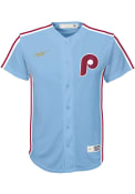 Philadelphia Phillies Boys Nike Cooperstown Replica Baseball Jersey - Light Blue