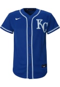 Kansas City Royals Youth Nike Alternate Replica Baseball Jersey - Blue