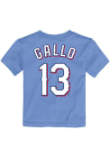 Joey Gallo Texas Rangers Toddler Nike Name and Number T-Shirt - Light Blue