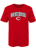 Cincinnati Reds Youth Faux Stitch T-Shirt - Red