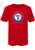 Texas Rangers Boys Primary Logo T-Shirt - Red