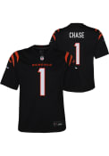 Ja'Marr Chase Cincinnati Bengals Youth Nike Home Game Football Jersey - Black