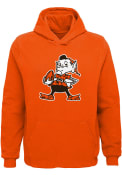 Brownie Cleveland Browns Youth Outer Stuff Brownie Hooded Sweatshirt - Orange