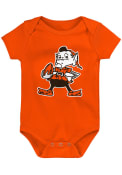 Brownie Cleveland Browns Baby Outer Stuff Brownie One Piece - Orange