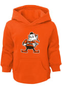 Brownie Cleveland Browns Toddler Outer Stuff Brownie Hooded Sweatshirt - Orange